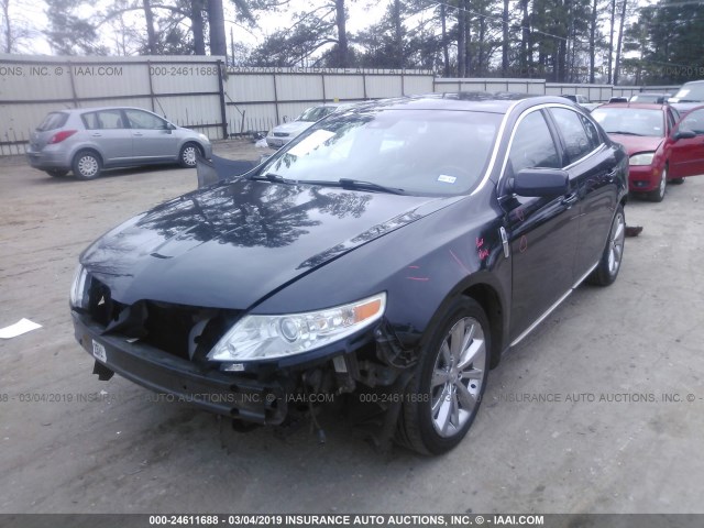 1LNHM93R19G623388 - 2009 LINCOLN MKS BLACK photo 2