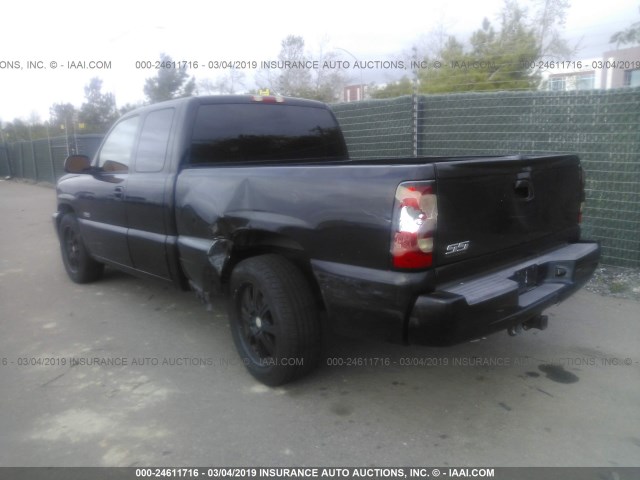 2GCEC19N361252484 - 2006 CHEVROLET SILVERADO C1500 BLACK photo 3