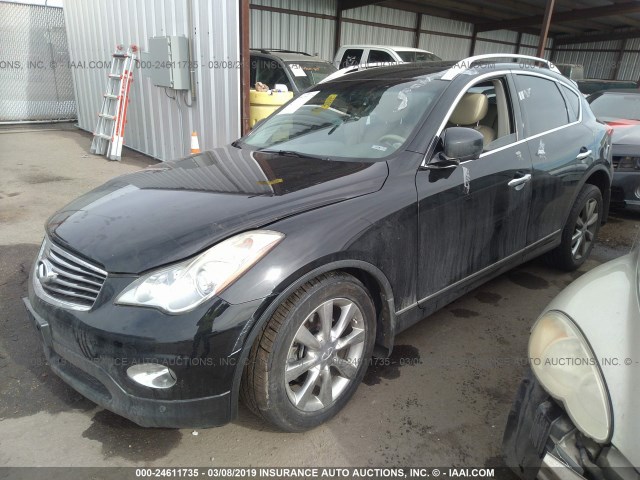 JN1AJ0HR4BM850717 - 2011 INFINITI EX35 JOURNEY BLACK photo 2