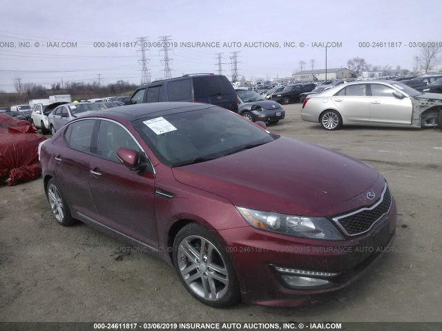 5XXGR4A67DG122390 - 2013 KIA OPTIMA SX RED photo 1