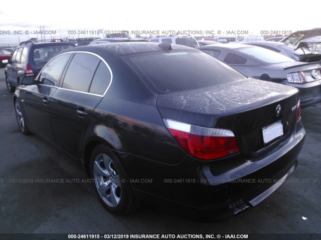 WBANA53515B856844 - 2005 BMW 525 I BLACK photo 3