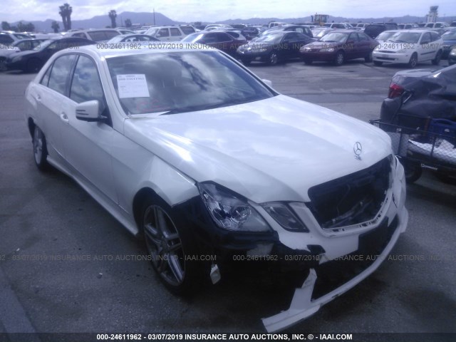 WDDHF5GB6BA499699 - 2011 MERCEDES-BENZ E 350 WHITE photo 1