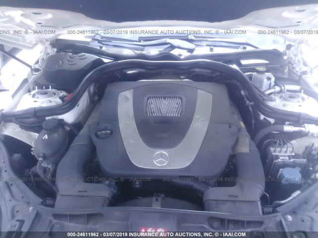 WDDHF5GB6BA499699 - 2011 MERCEDES-BENZ E 350 WHITE photo 10