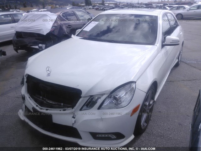 WDDHF5GB6BA499699 - 2011 MERCEDES-BENZ E 350 WHITE photo 2