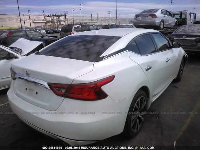 1N4AA6AP4GC441287 - 2016 NISSAN MAXIMA 3.5S/SV/SL/SR/PLAT WHITE photo 4