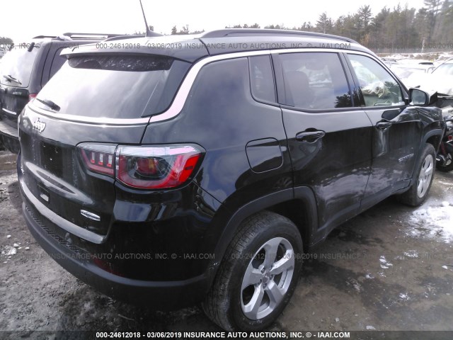 3C4NJDBB0KT656696 - 2019 JEEP COMPASS LATITUDE BLACK photo 4