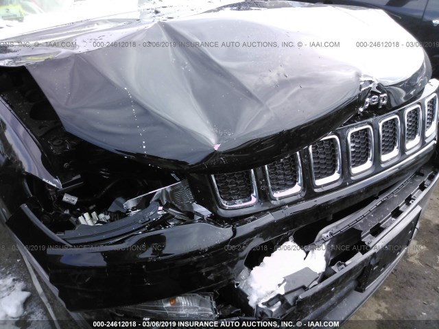 3C4NJDBB0KT656696 - 2019 JEEP COMPASS LATITUDE BLACK photo 6