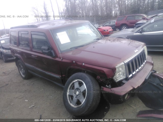1J8HG48K28C236373 - 2008 JEEP COMMANDER SPORT ბურგუნდია ფოტო 1
