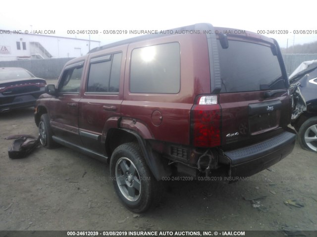 1J8HG48K28C236373 - 2008 JEEP COMMANDER SPORT ბურგუნდია ფოტო 3