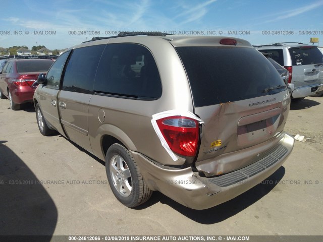 2D4GP44L97R203252 - 2007 DODGE GRAND CARAVAN SXT GOLD photo 3