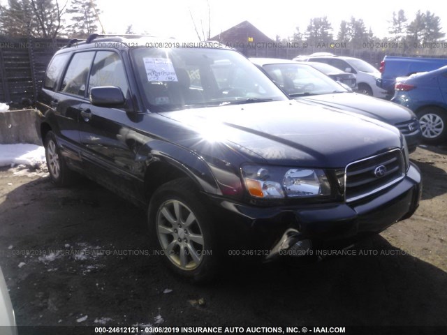 JF1SG65655H720963 - 2005 SUBARU FORESTER 2.5XS BLACK photo 1