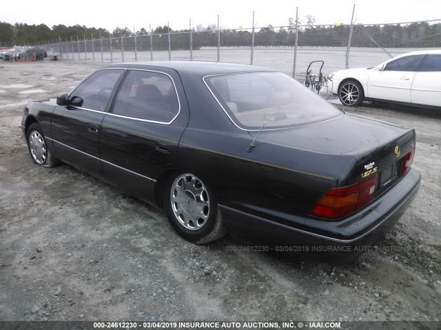 JT8BH28F7V0074656 - 1997 LEXUS LS 400 GREEN photo 3