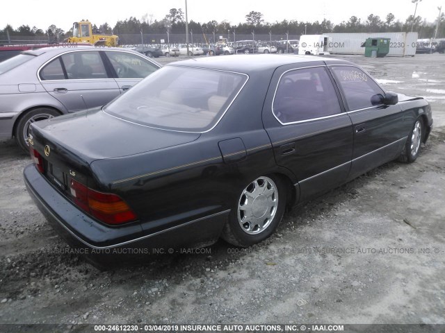 JT8BH28F7V0074656 - 1997 LEXUS LS 400 GREEN photo 4