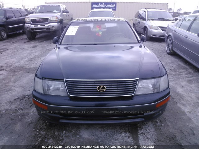 JT8BH28F7V0074656 - 1997 LEXUS LS 400 GREEN photo 6