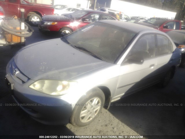 1HGES16374L020968 - 2004 HONDA CIVIC DX VP Gümüş foto 2