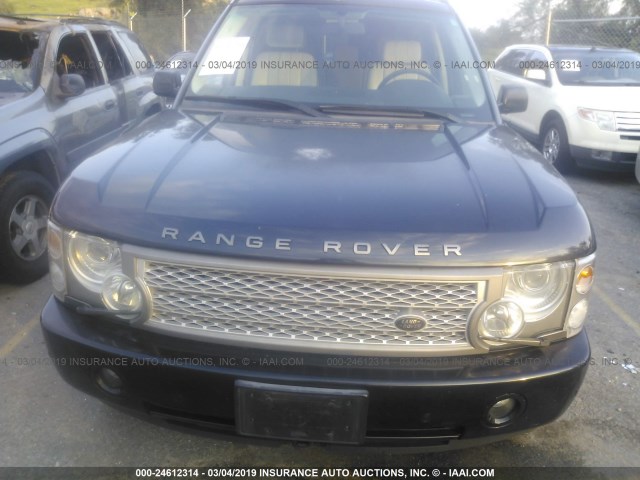 SALMF11433A140803 - 2003 LAND ROVER RANGE ROVER HSE BLUE photo 6