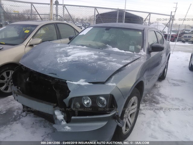 2B3KA43G26H528537 - 2006 DODGE CHARGER SE/SXT GRAY photo 2