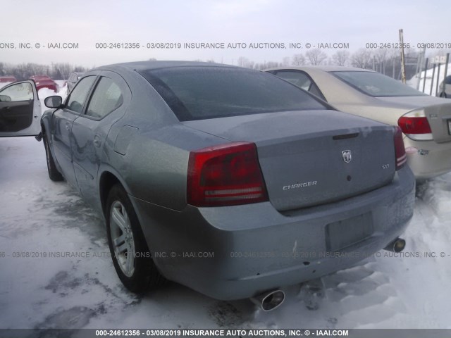 2B3KA43G26H528537 - 2006 DODGE CHARGER SE/SXT GRAY photo 3