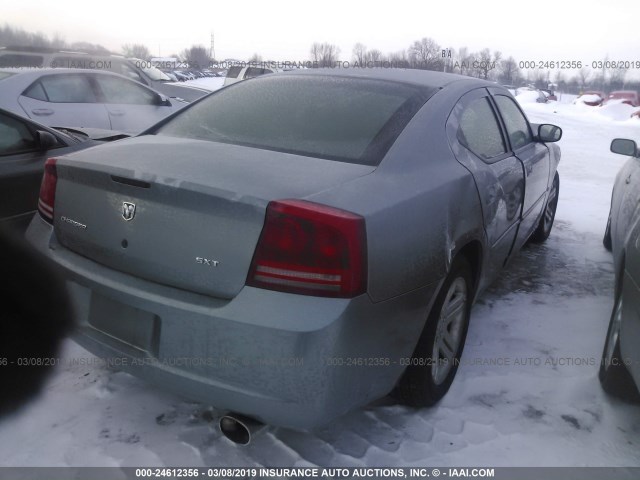 2B3KA43G26H528537 - 2006 DODGE CHARGER SE/SXT GRAY photo 4