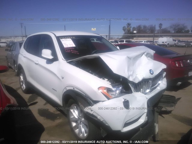 5UXWX9C5XE0D24146 - 2014 BMW X3 XDRIVE28I WHITE photo 1