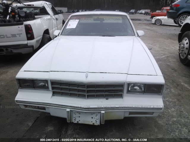 1G1GZ37Z0GR157424 - 1986 CHEVROLET MONTE CARLO  WHITE photo 6