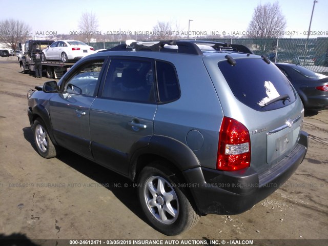 KM8JN72D55U192185 - 2005 HYUNDAI TUCSON GLS/LX GREEN photo 3