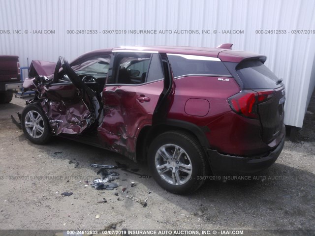 3GKALMEV5KL126422 - 2019 GMC TERRAIN SLE RED photo 3