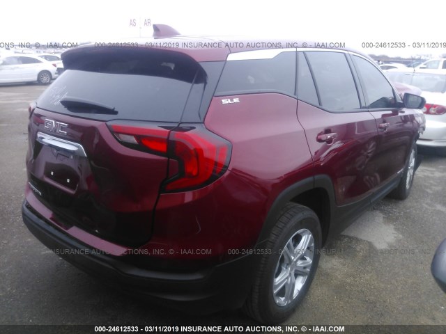 3GKALMEV5KL126422 - 2019 GMC TERRAIN SLE RED photo 4