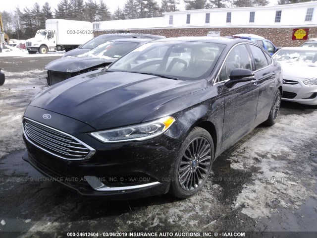 3FA6P0K94HR131418 - 2017 FORD FUSION TITANIUM BLACK photo 2