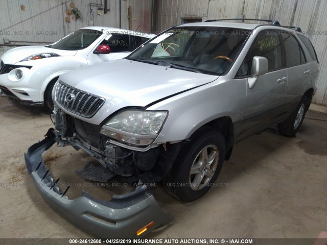 JTJGF10U630161038 - 2003 LEXUS RX 300 SILVER photo 2