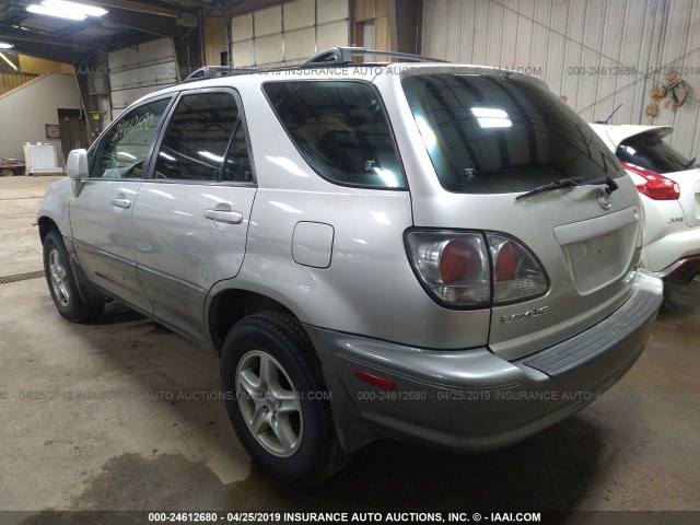 JTJGF10U630161038 - 2003 LEXUS RX 300 SILVER photo 3