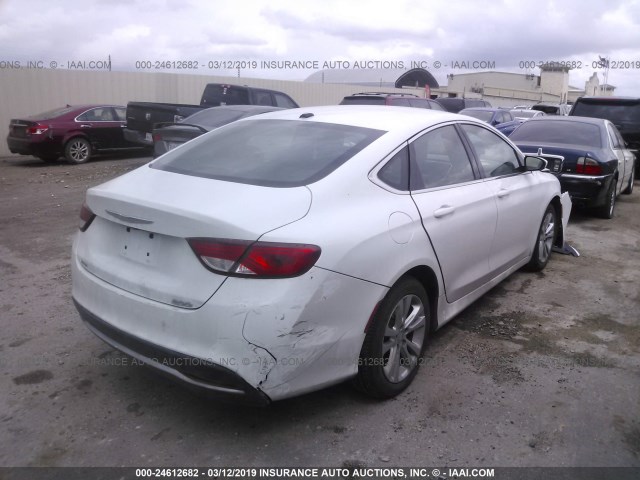 1C3CCCAB9FN616625 - 2015 CHRYSLER 200 LIMITED WHITE photo 4