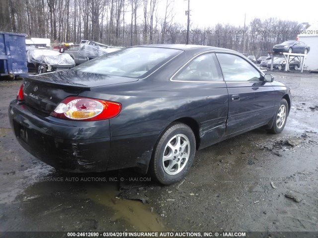 2T1CE22P73C022740 - 2003 TOYOTA CAMRY SOLARA SE BLACK photo 4