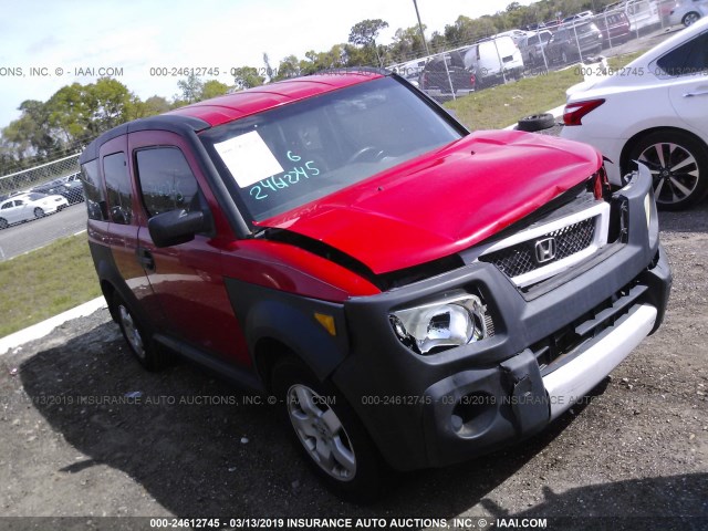 5J6YH186X5L014319 - 2005 HONDA ELEMENT EX RED photo 1