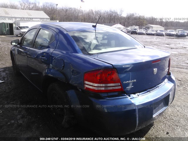 1B3CC4FB2AN113698 - 2010 DODGE AVENGER SXT BLUE photo 3