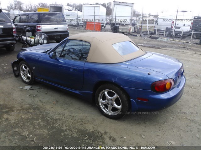 JM1NB3532X0135530 - 1999 MAZDA MX-5 MIATA BLUE photo 3