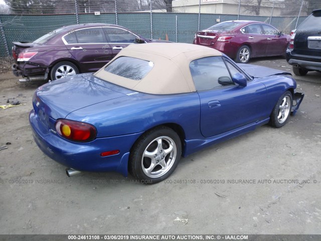 JM1NB3532X0135530 - 1999 MAZDA MX-5 MIATA BLUE photo 4