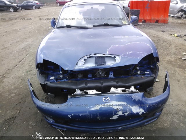 JM1NB3532X0135530 - 1999 MAZDA MX-5 MIATA BLUE photo 6