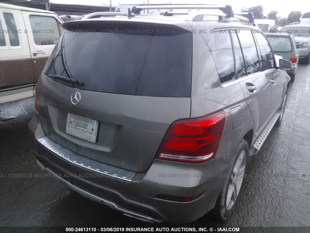 WDCGG0EB6DG098298 - 2013 MERCEDES-BENZ GLK 250 BLUETEC GRAY photo 4