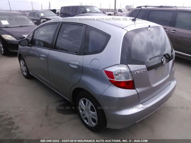 JHMGE88289S022428 - 2009 HONDA FIT SILVER photo 3