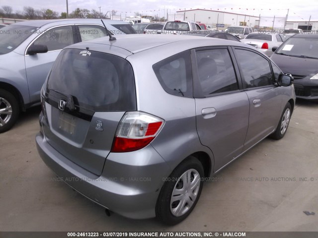 JHMGE88289S022428 - 2009 HONDA FIT SILVER photo 4