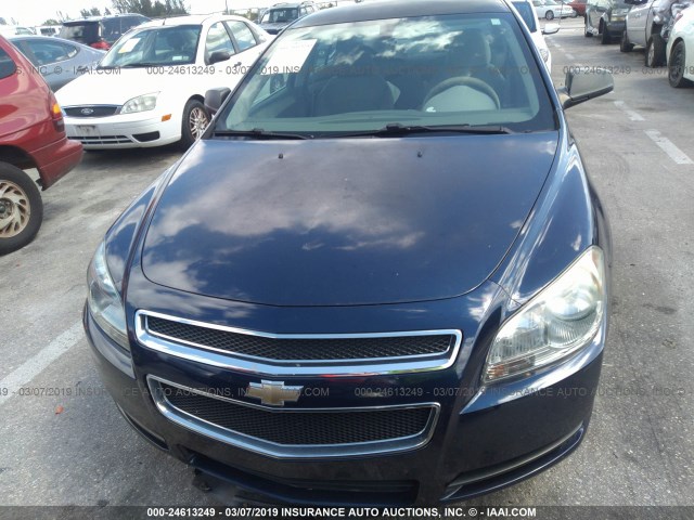 1G1ZB5EB3A4129961 - 2010 CHEVROLET MALIBU LS BLUE photo 6