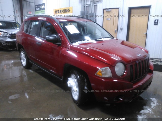 1J4FF47B19D113723 - 2009 JEEP COMPASS SPORT RED photo 1