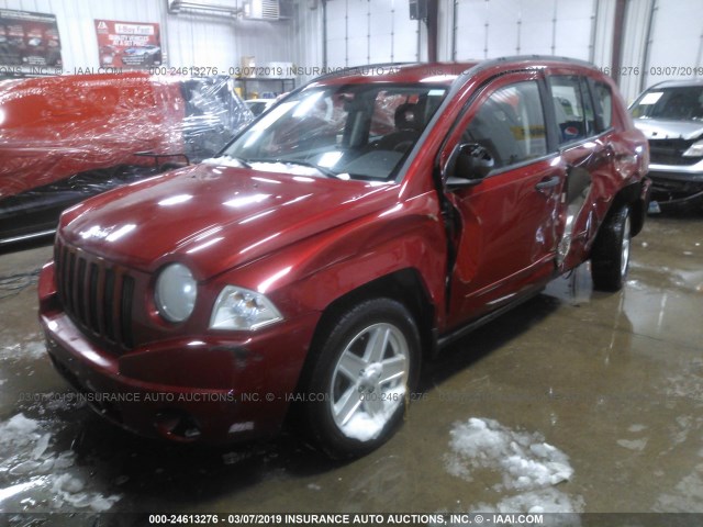 1J4FF47B19D113723 - 2009 JEEP COMPASS SPORT RED photo 2