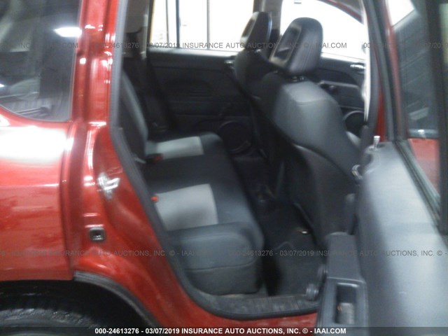 1J4FF47B19D113723 - 2009 JEEP COMPASS SPORT RED photo 8