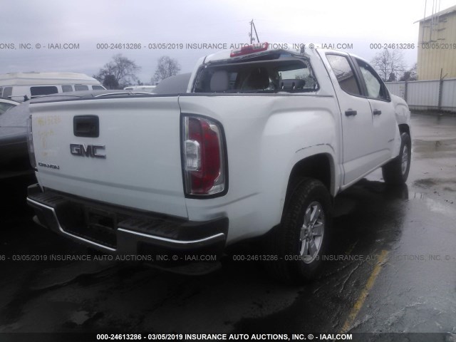 1GTG5BE37G1293186 - 2016 GMC CANYON WHITE photo 4