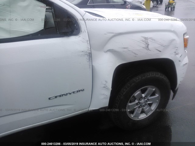 1GTG5BE37G1293186 - 2016 GMC CANYON WHITE photo 6