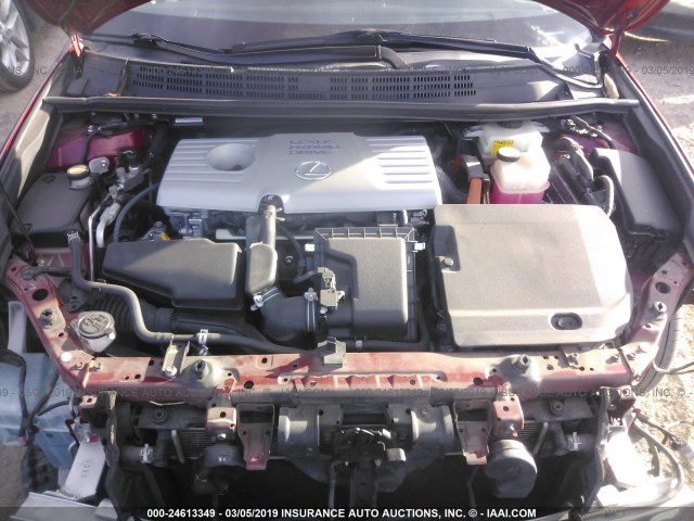 JTHKD5BH5C2088371 - 2012 LEXUS CT 200 Qırmızı foto 10