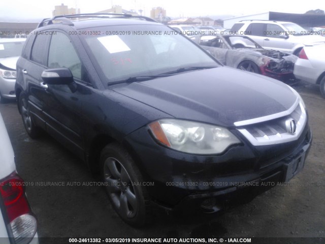 5J8TB18557A000191 - 2007 ACURA RDX TECHNOLOGY BLACK photo 1