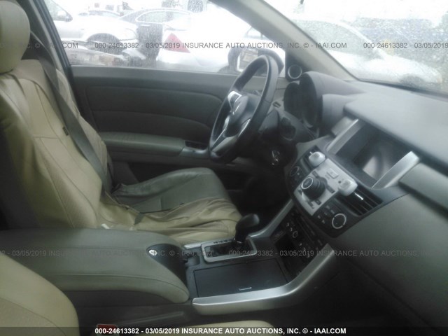 5J8TB18557A000191 - 2007 ACURA RDX TECHNOLOGY BLACK photo 5